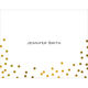 White Confetti Gold Foil Dots Foldover Note Cards with Lined Envelopes Image 3 of 3
